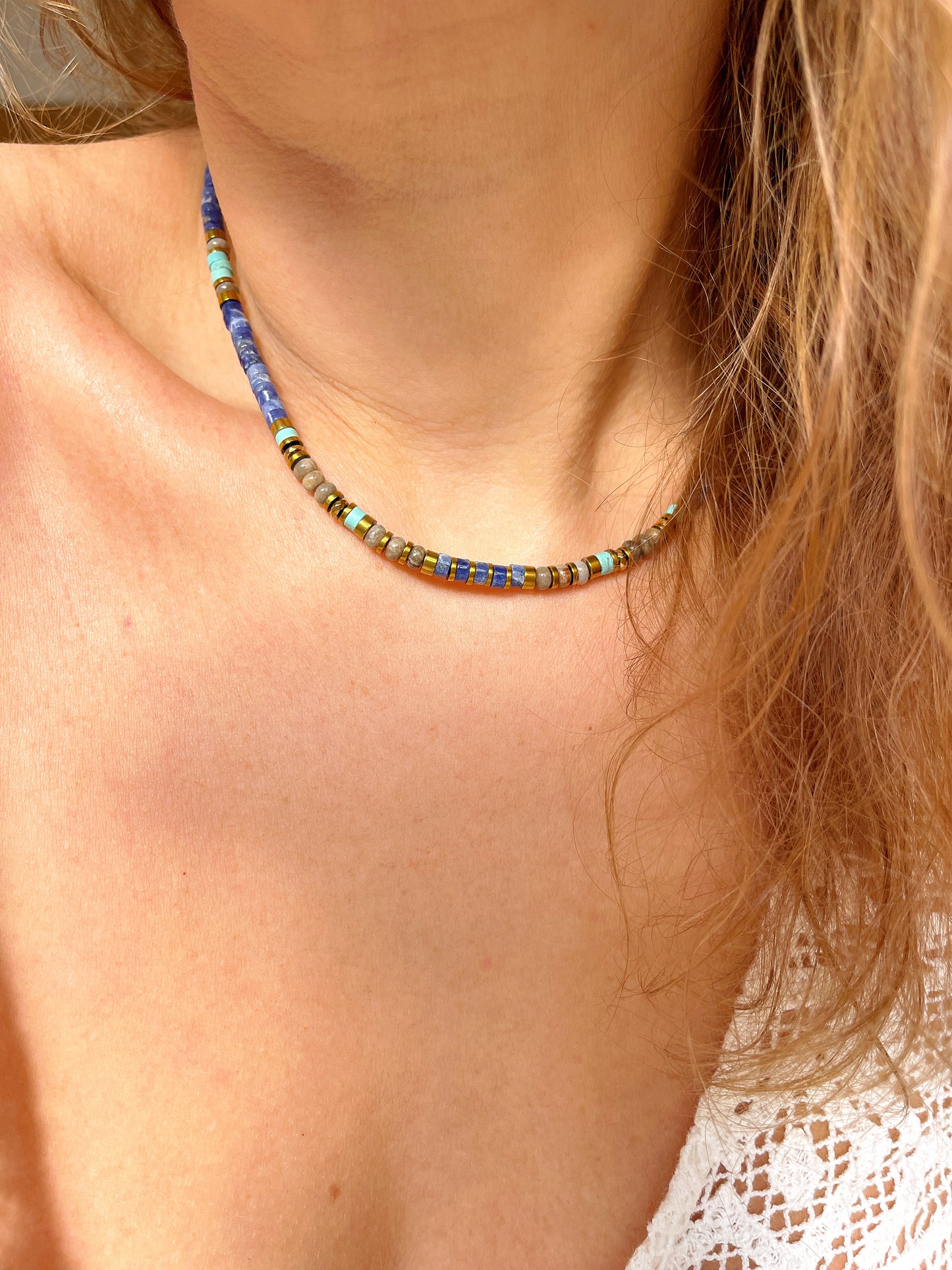 Collier SILAS - Sodalite