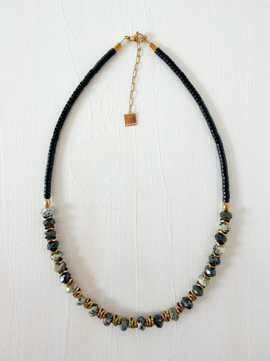Collier VINICIO - Turquoise africaine noire