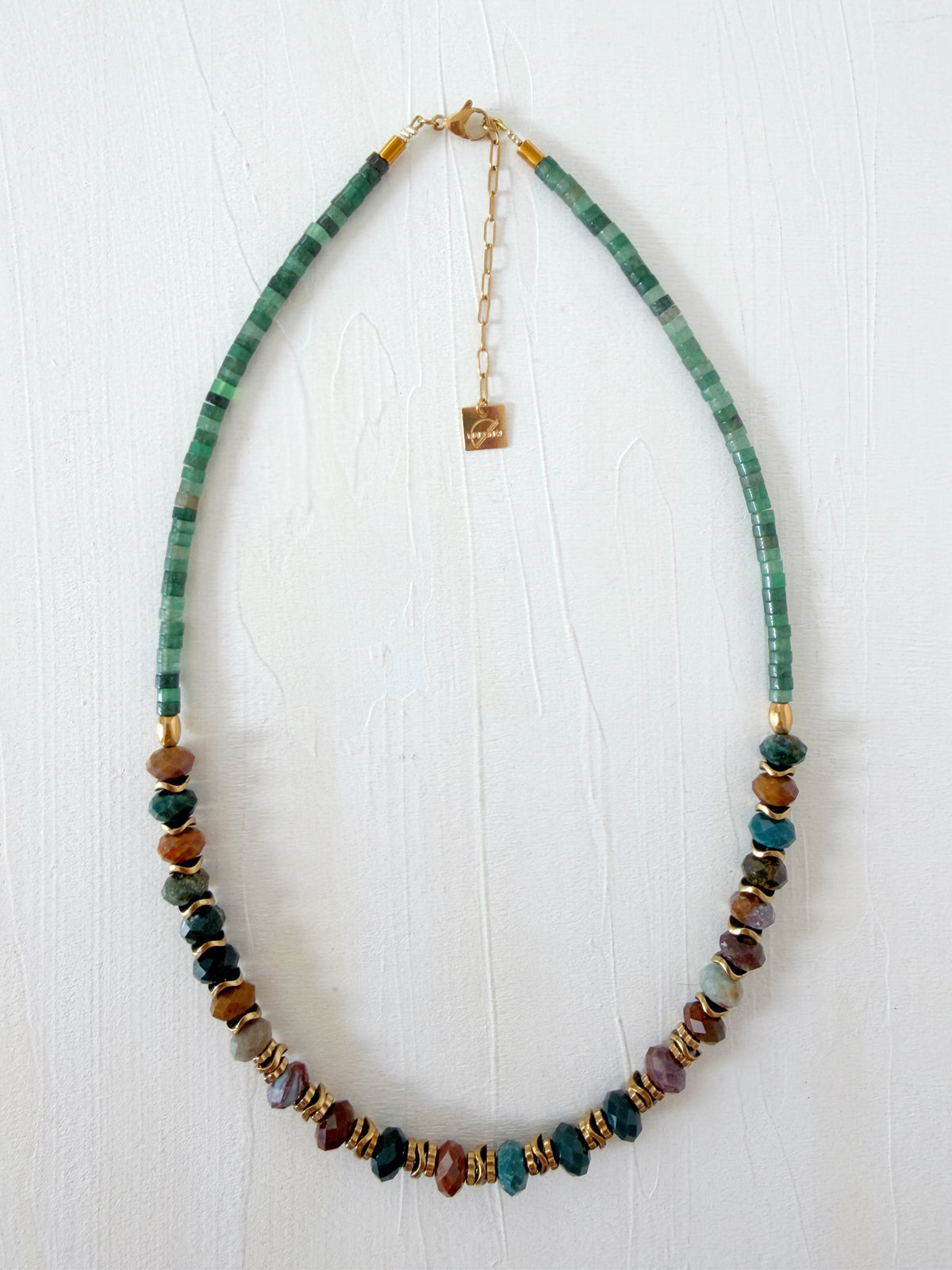 Collier VINICIO - Jaspe océan