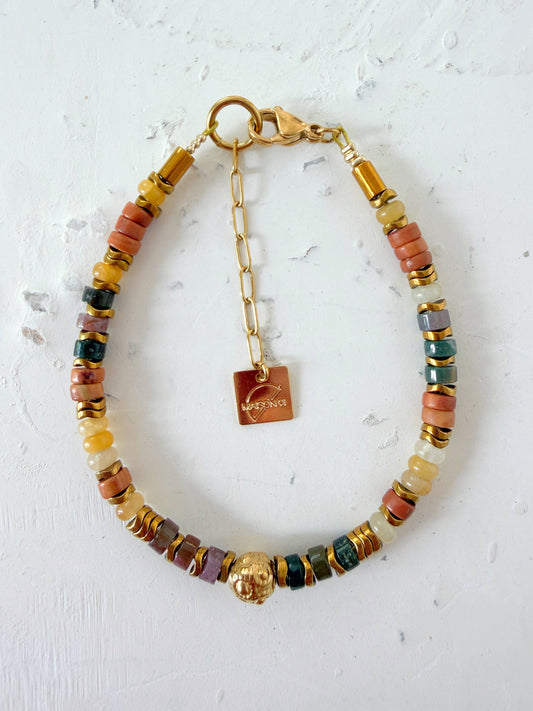 Bracelet VIOLAINE - Agate indienne