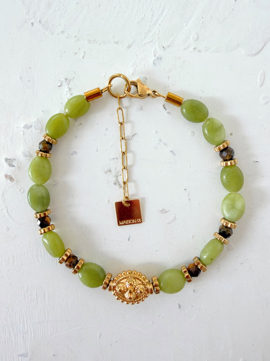 Bracelet TÉA - Jade verte