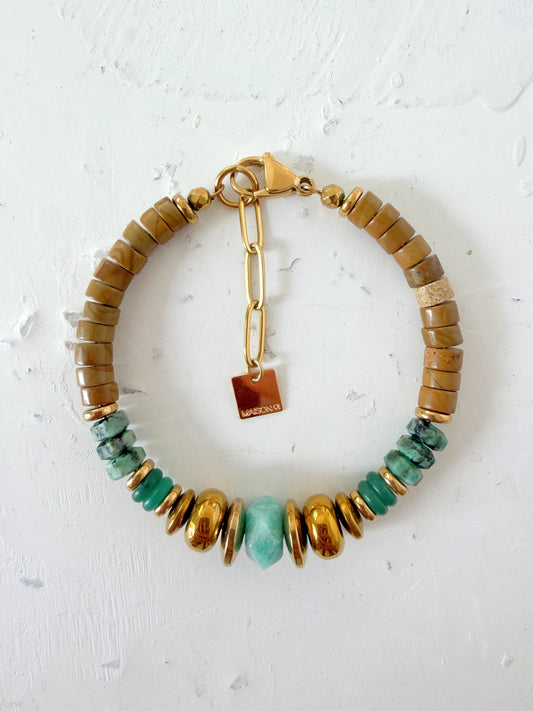 Bracelet VIOLETTE - Amazonite