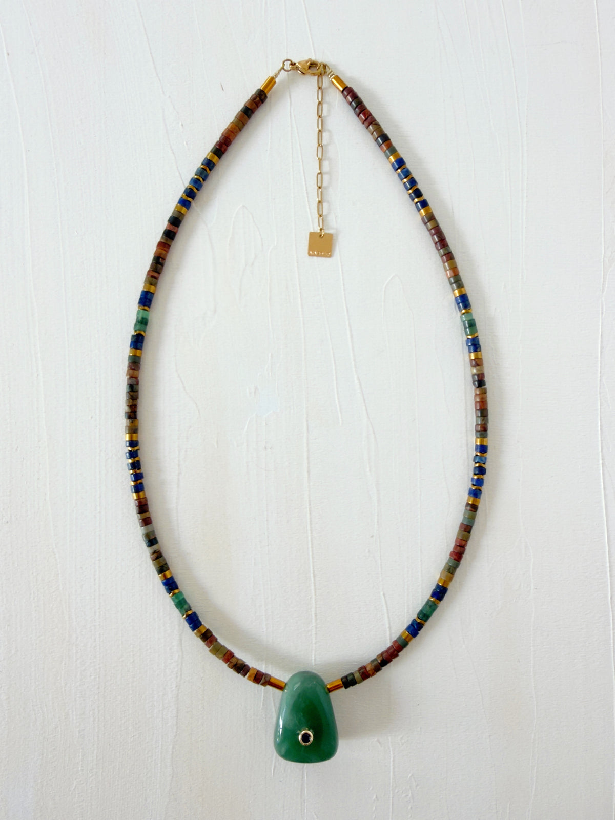 Collier VIRGILE - Aventurine verte