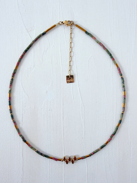 Collier VICTORIO - Unakite