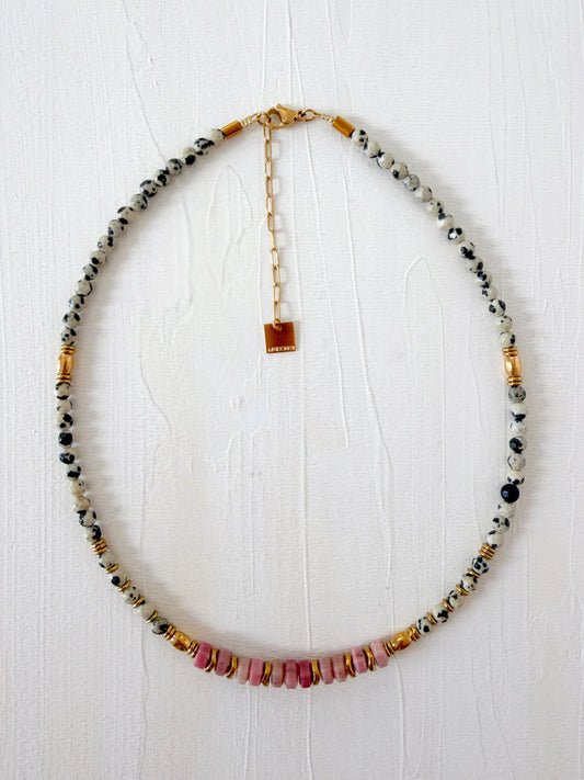 Collier VITO - Rhodonite