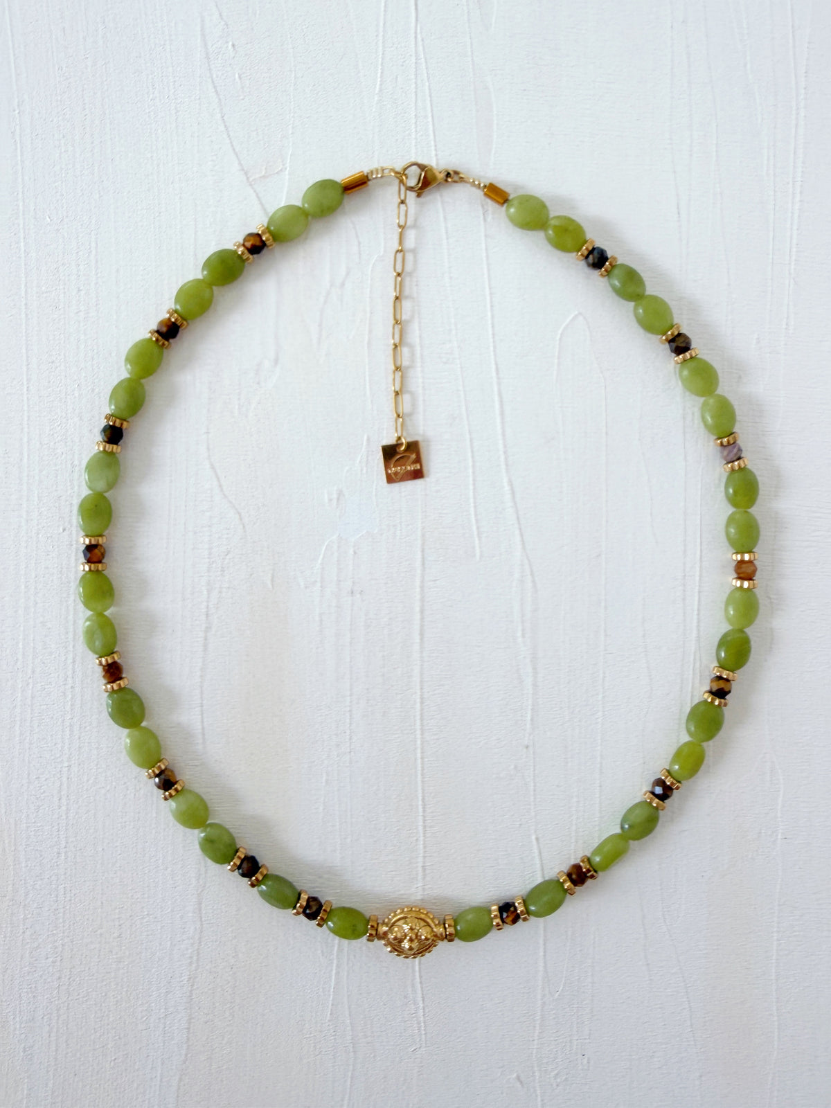 Collier TALINE - Jade verte