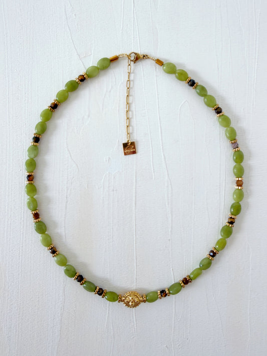 Collier TALINE - Jade verte