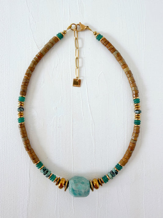 Collier VARO - Amazonite