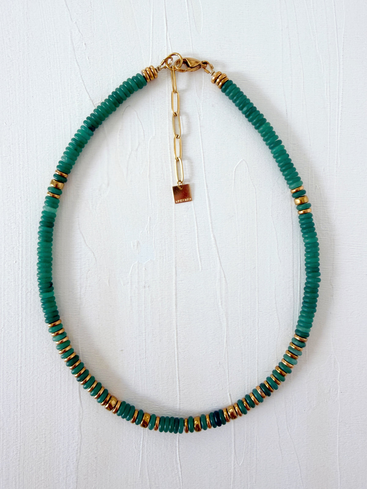 Collier VINNIO - Aventurine verte