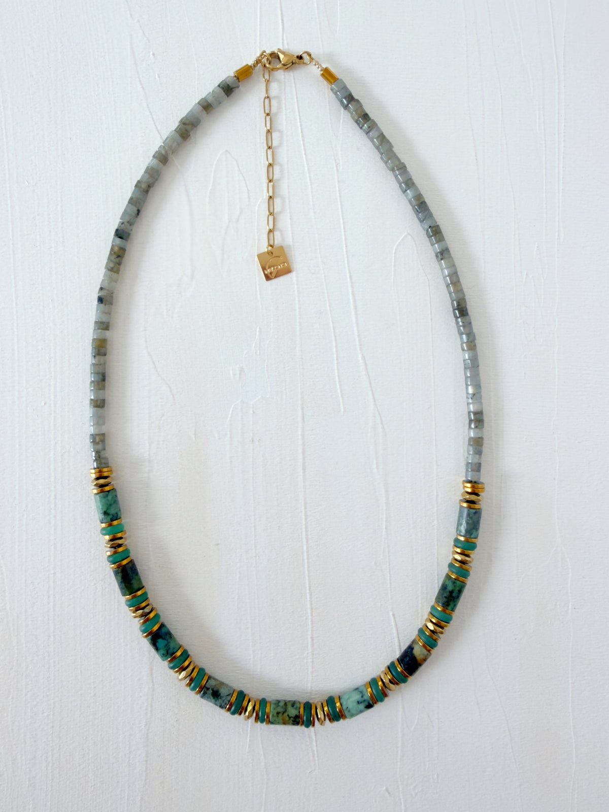 Collier VOLTAIRE - Turquoise africaine
