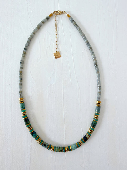 Collier VOLTAIRE - Turquoise africaine
