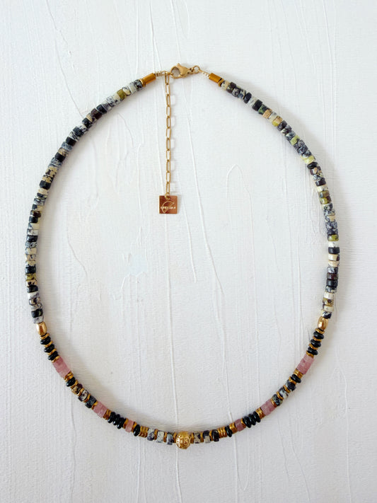 Collier VALEN - Turquoise africaine jaune