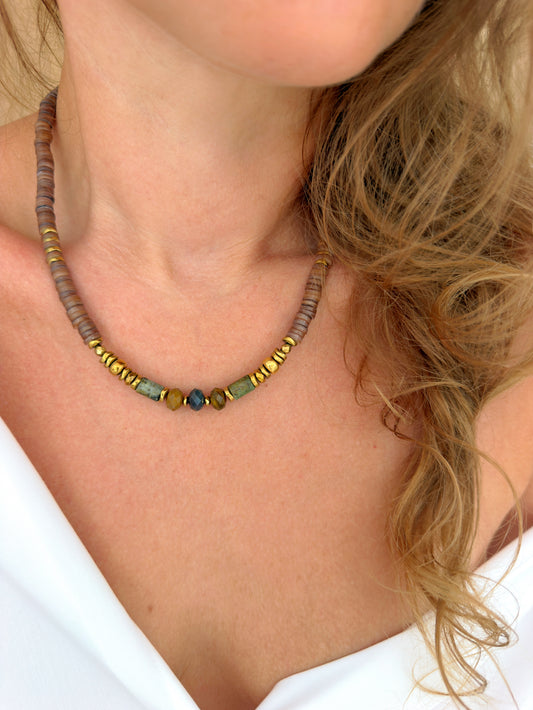 Collier VIANNEY - Moka