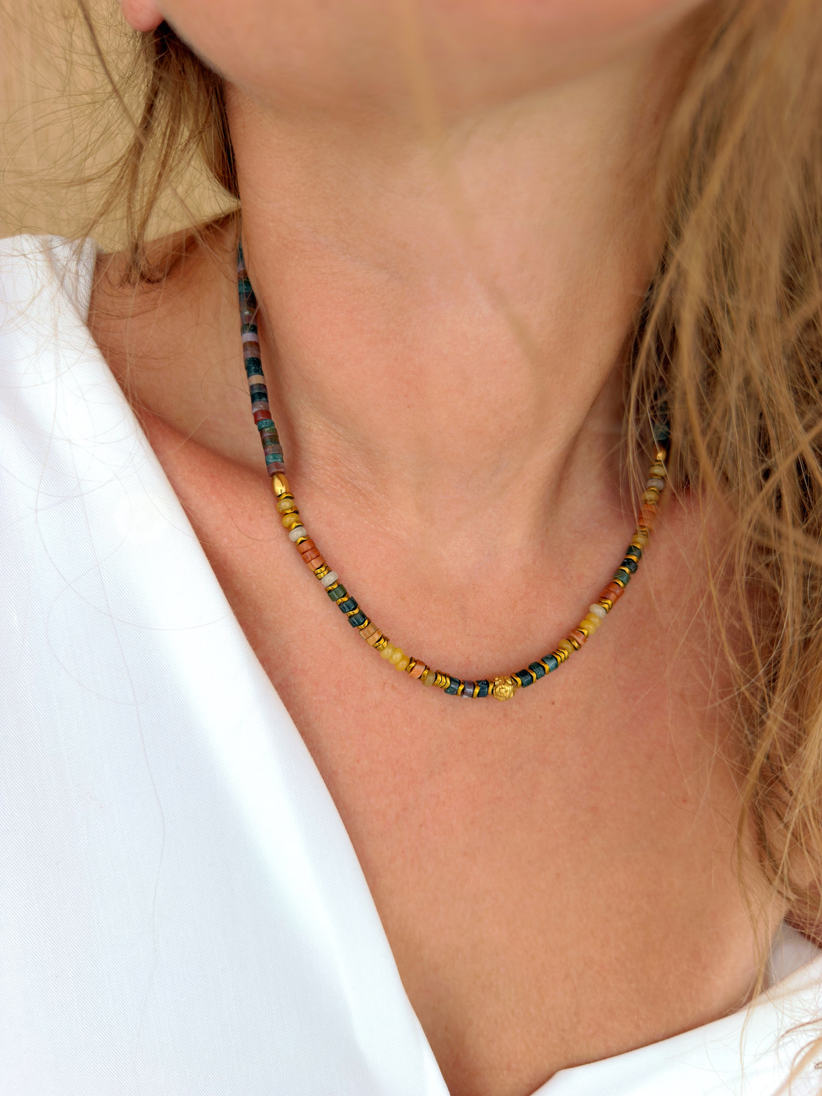 Collier VALEN - Agate indienne