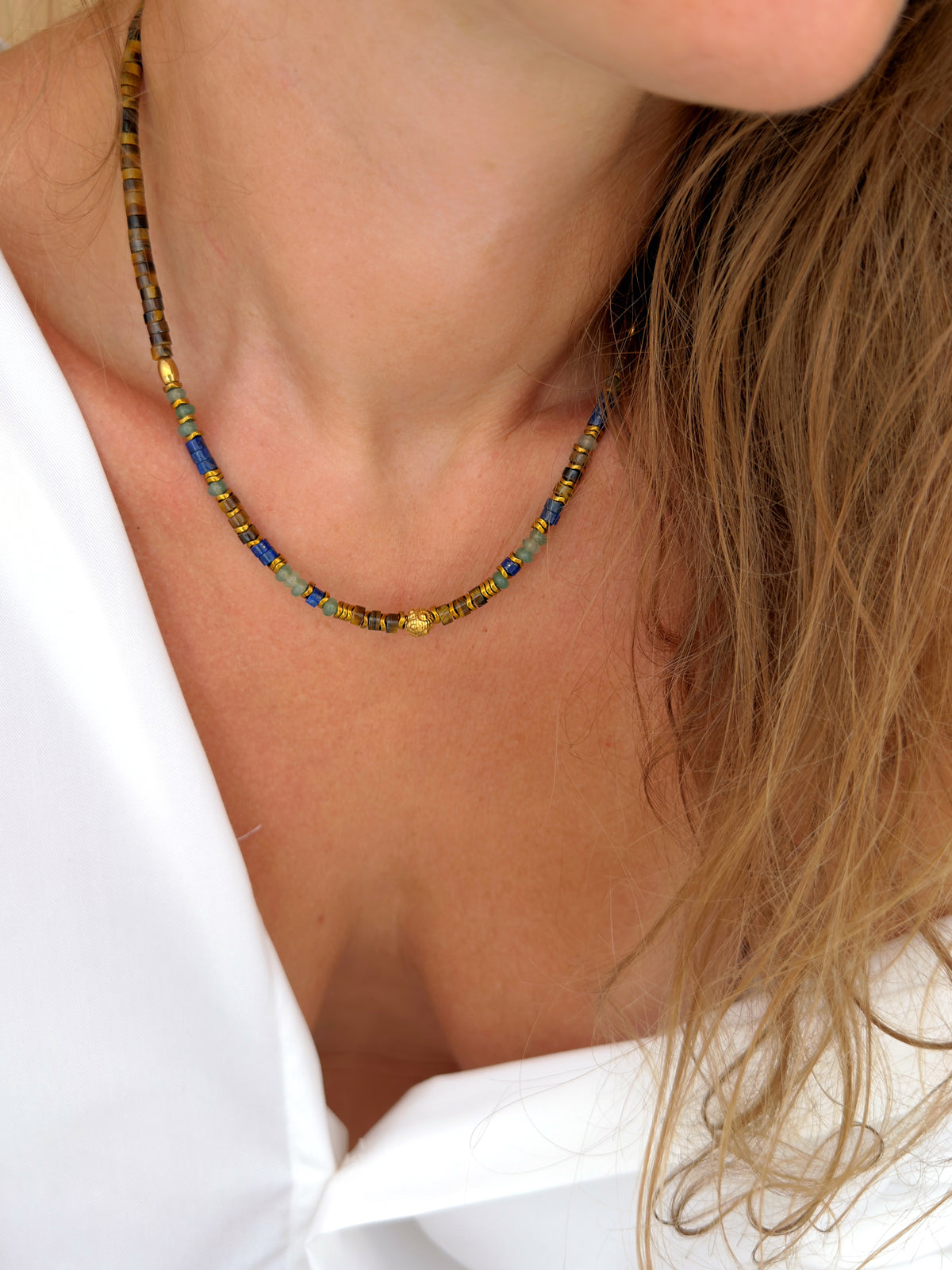 Collier VALEN - Oeil de tigre