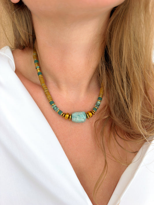 Collier VARO - Amazonite