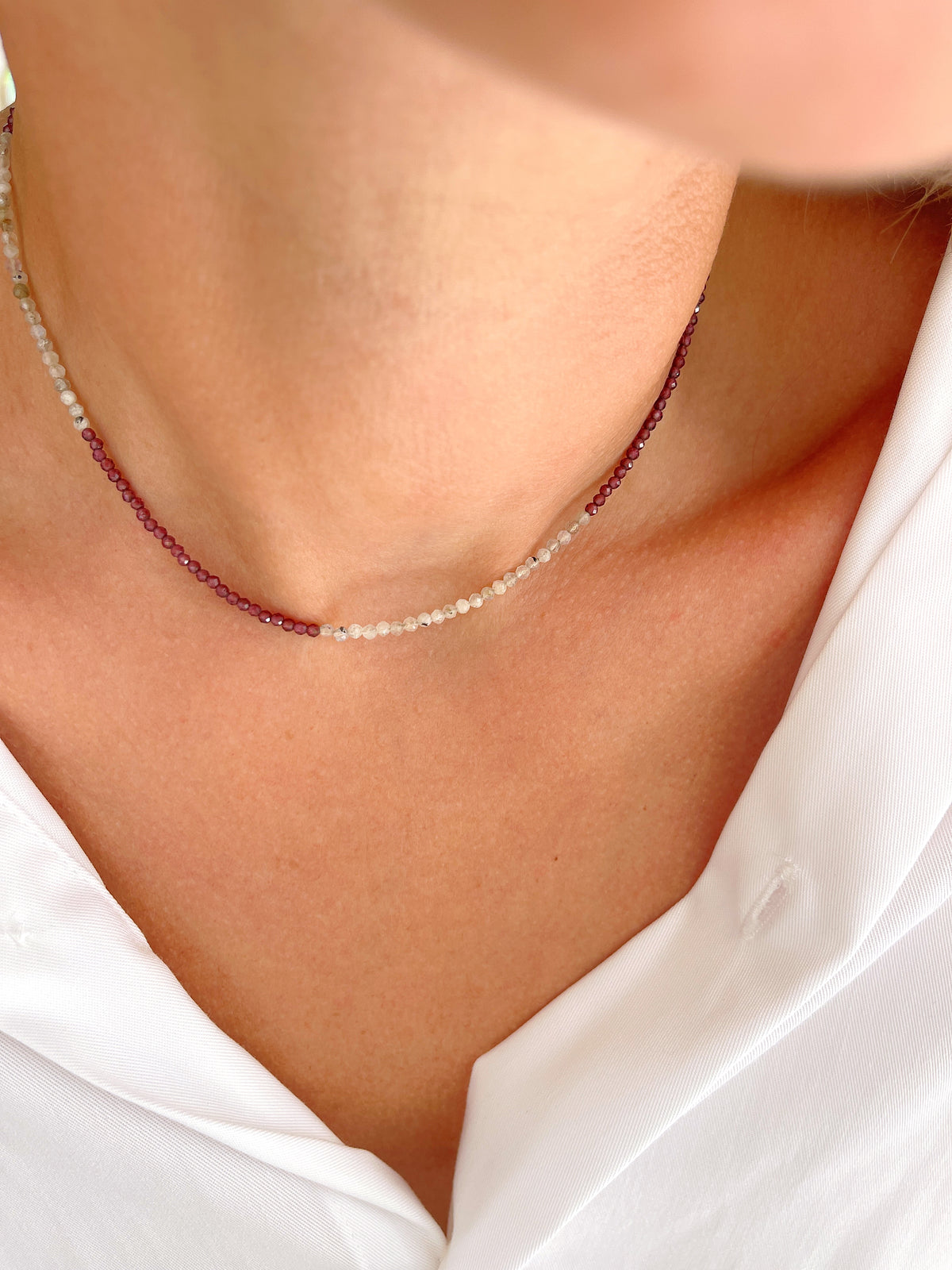 Collier RIO - grenat