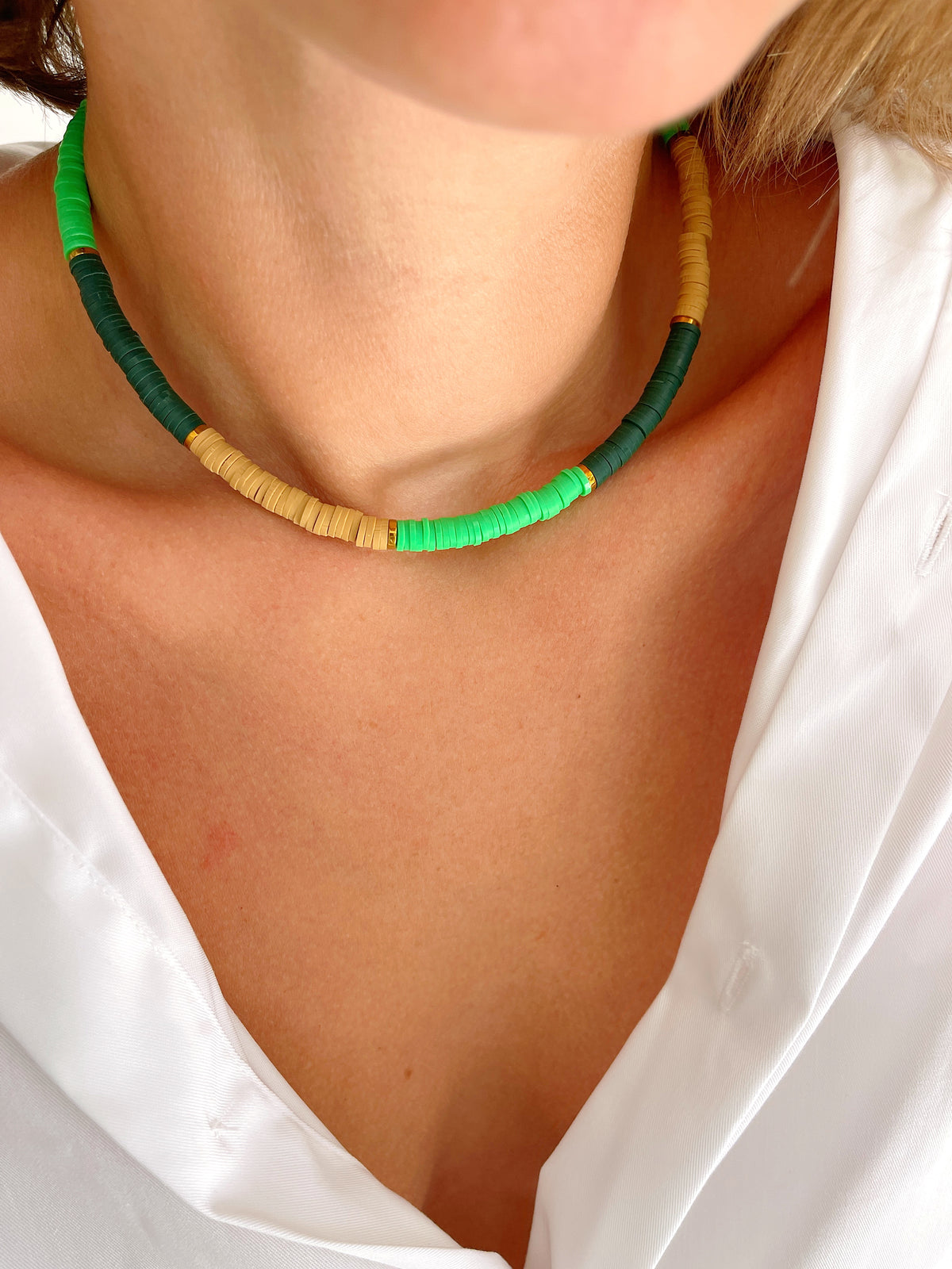 Collier ROMANE - sapin/ pomme