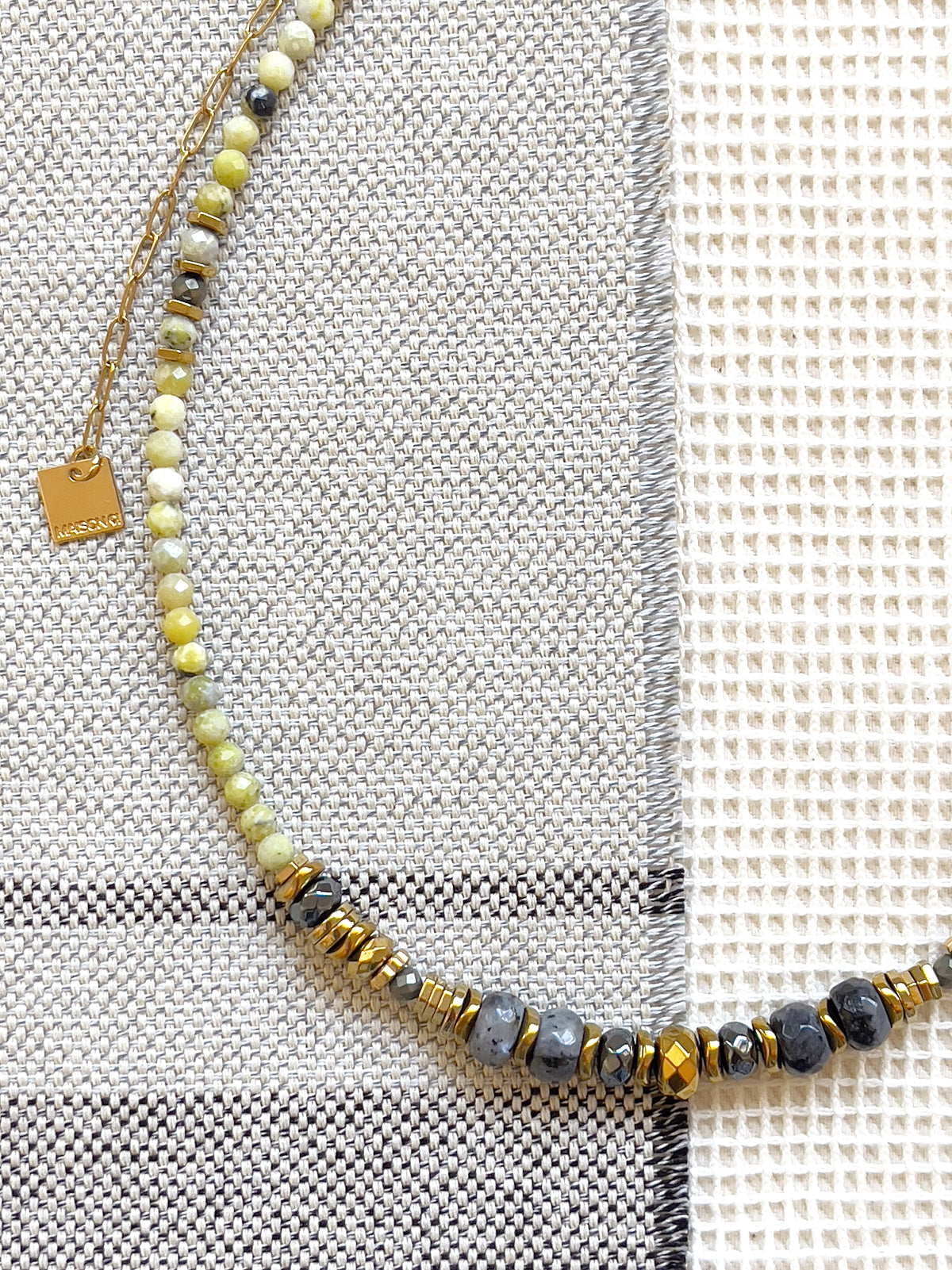 Collier RINGO - turquoise jaune