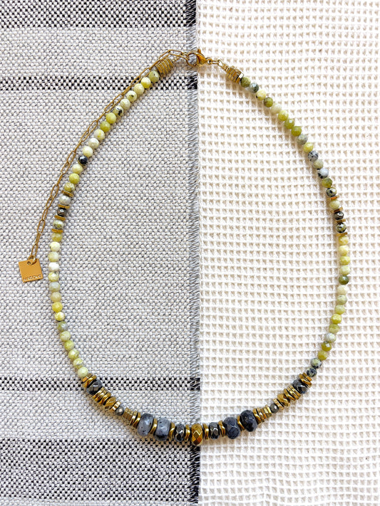 Collier RINGO - turquoise jaune
