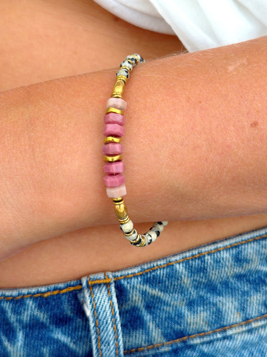 Bracelet VALÉRIA - Rhodonite
