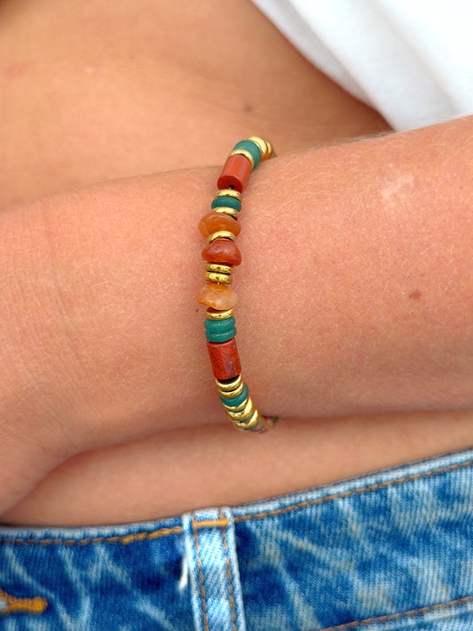 Bracelet VANNA - Jaspe rouge