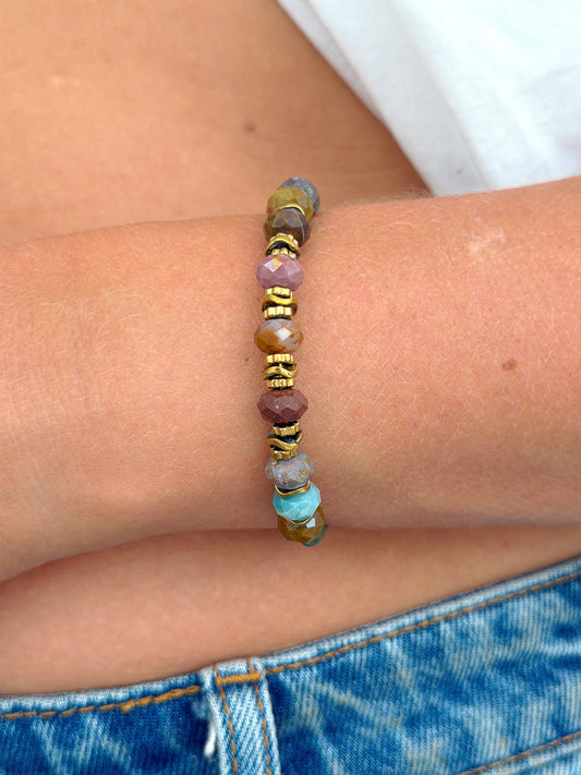 Bracelet VICTOIRE - Jaspe océan