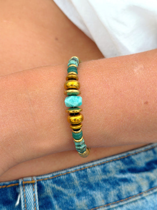 Bracelet VIOLETTE - Amazonite