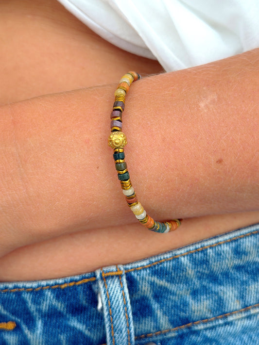 Bracelet VIOLAINE - Agate indienne