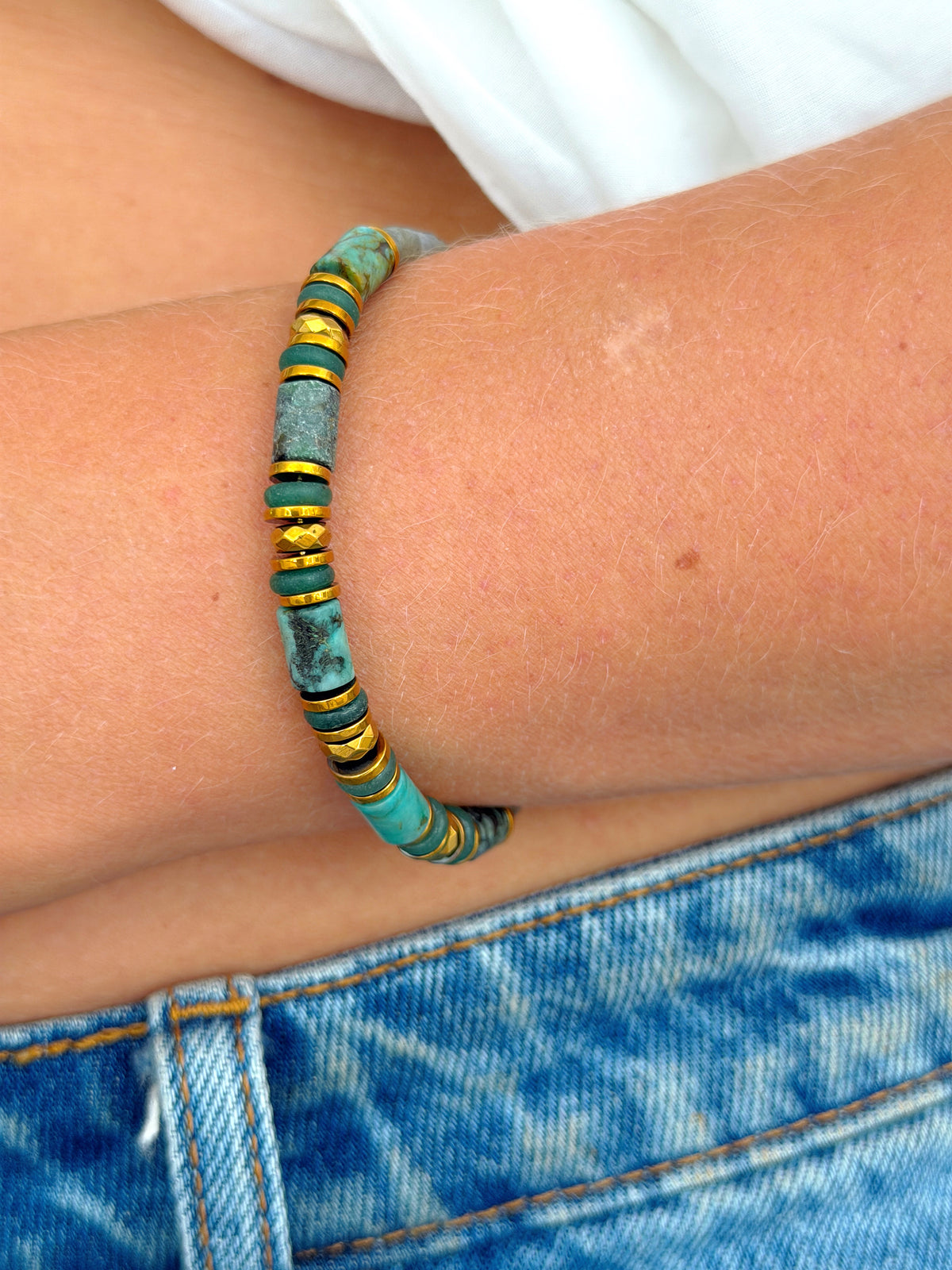 Bracelet VÉRANE - Turquoise africaine