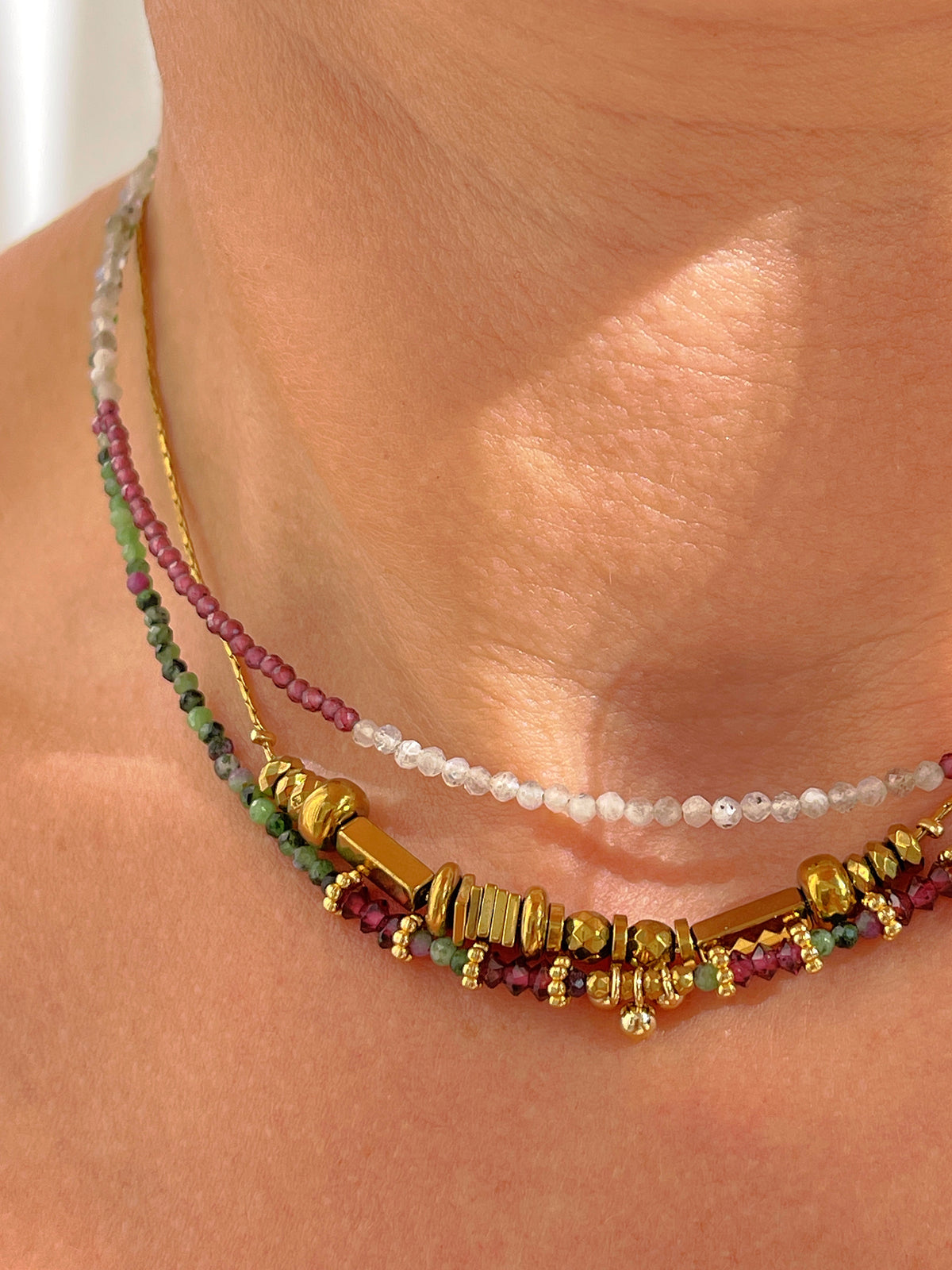 Collier RIO - grenat
