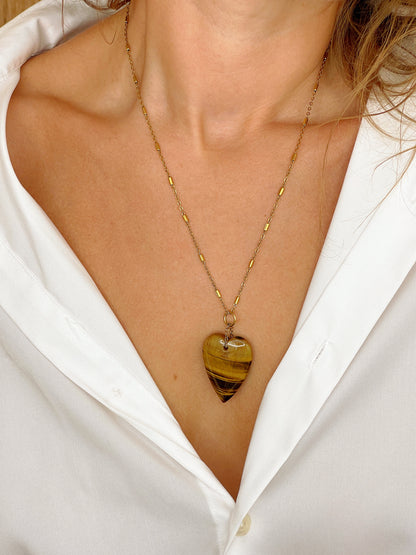 Collier SIXTINE - Oeil de tigre