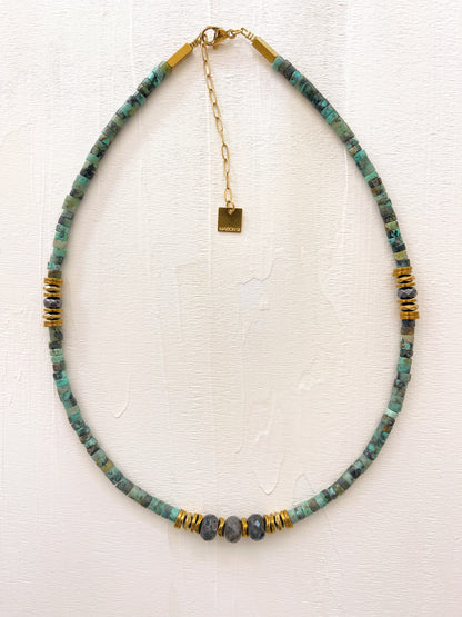 Collier JAHN - Turquoise africaine