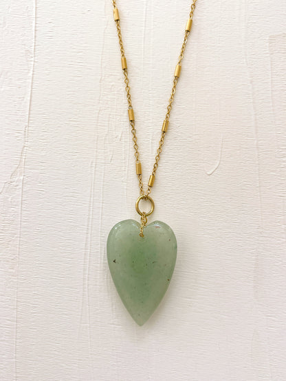 Collier SIXTINE - Aventurine verte