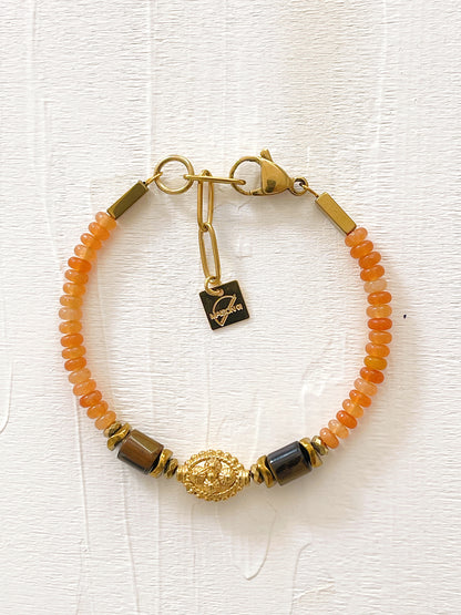 Bracelet THAN - Aventurine rouge