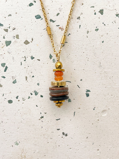 Collier LORETTE - Aventurine rouge