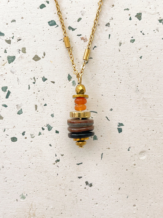 Collier LORETTE - Aventurine rouge