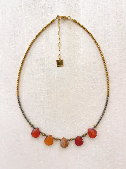 Collier OLIVIA - Cornaline