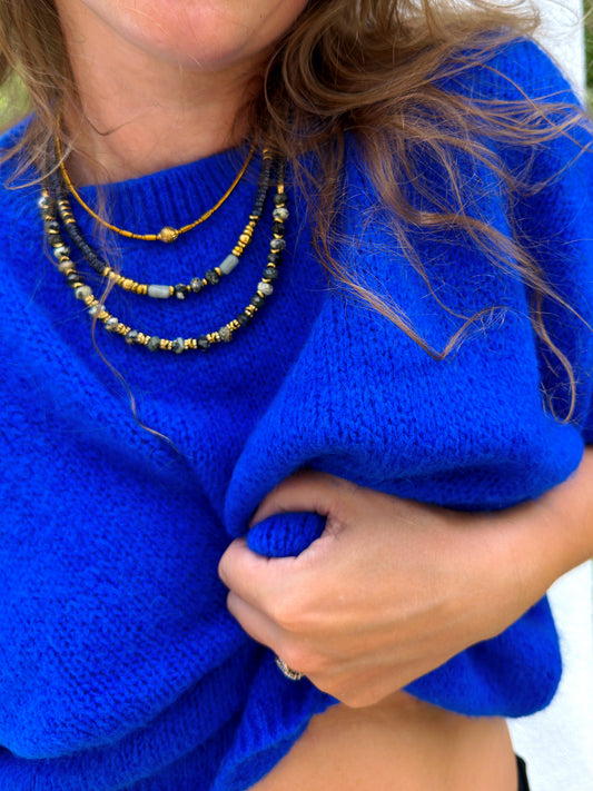 LOOK - TOINETTE, VIANNEY nuit, VINICIO turquoise africaine noire