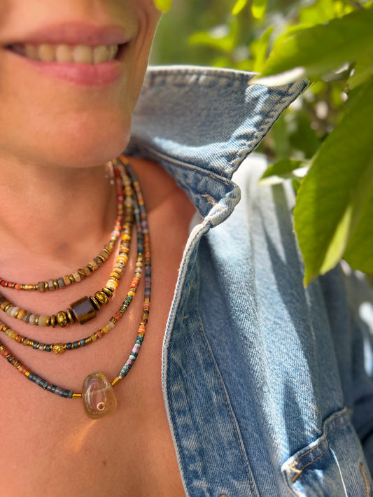 LOOK - VALEN agate indienne, VARO oeil de tigre, VITO jaspe image, VIRGILE quartz citron image