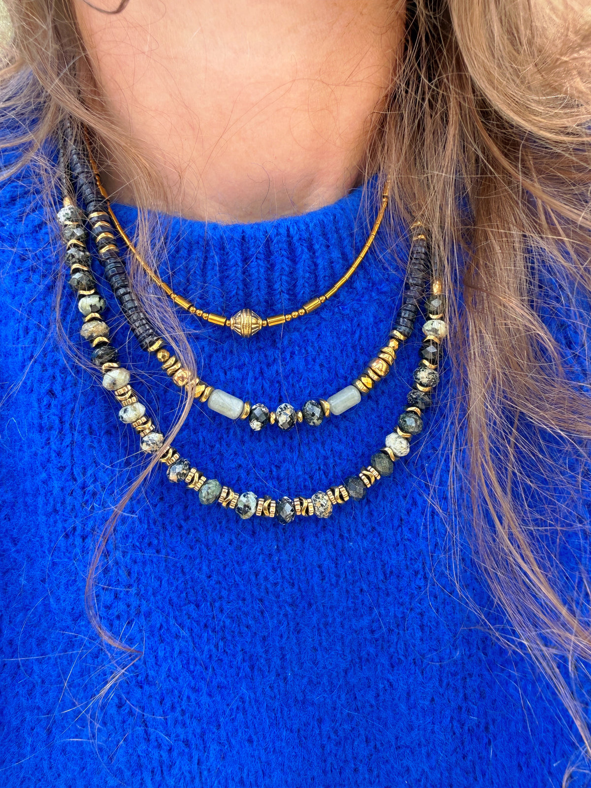 LOOK - TOINETTE, VIANNEY nuit, VINICIO turquoise africaine noire