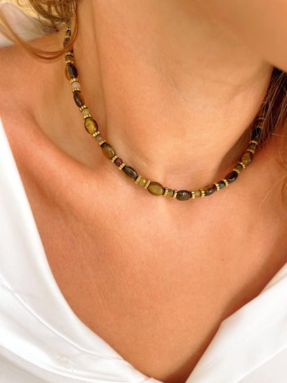 Collier TALINE - Oeil de tigre
