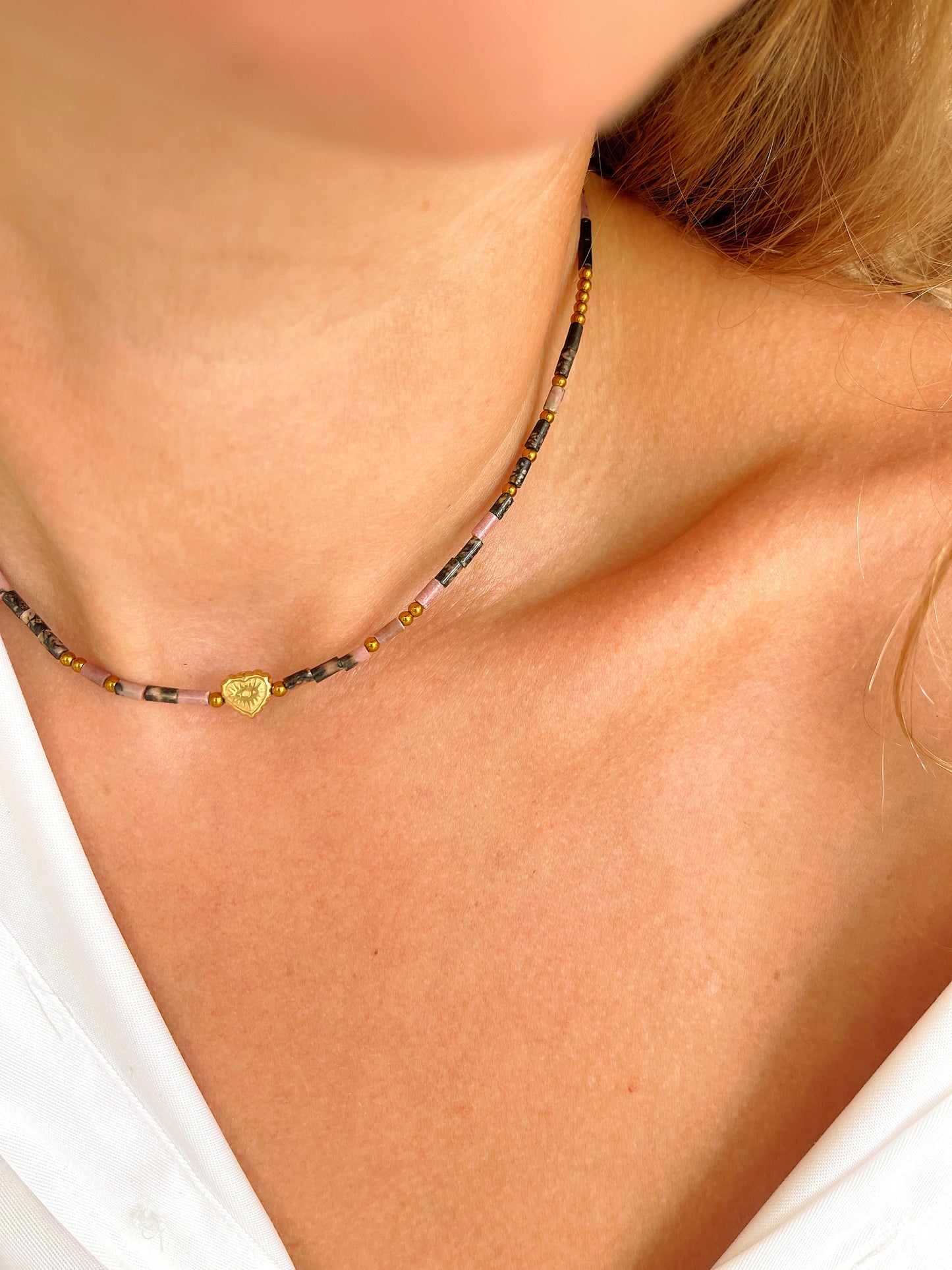 Collier TARA - Rhodonite