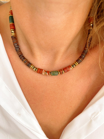 Collier TONY - Agate indienne