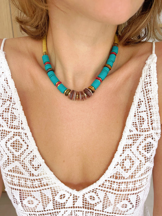 Collier MARCEL - émeraude