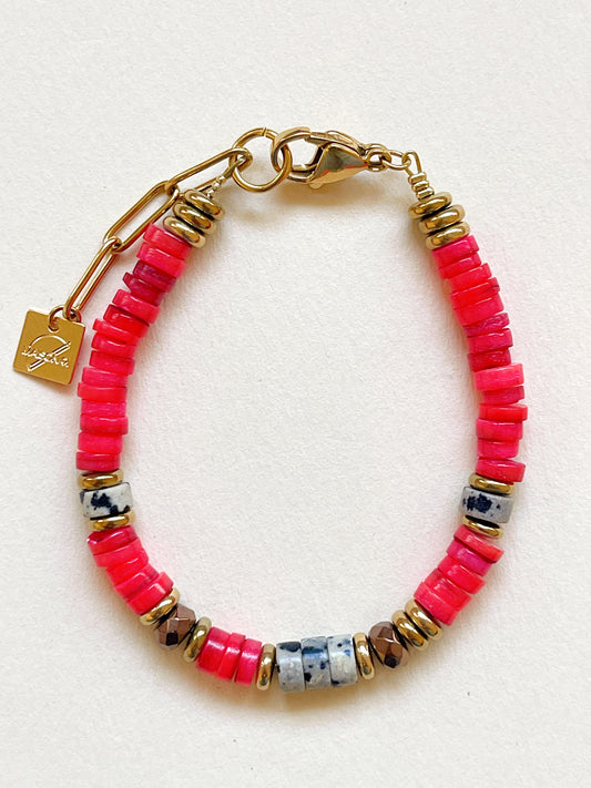 Bracelet STONE - red