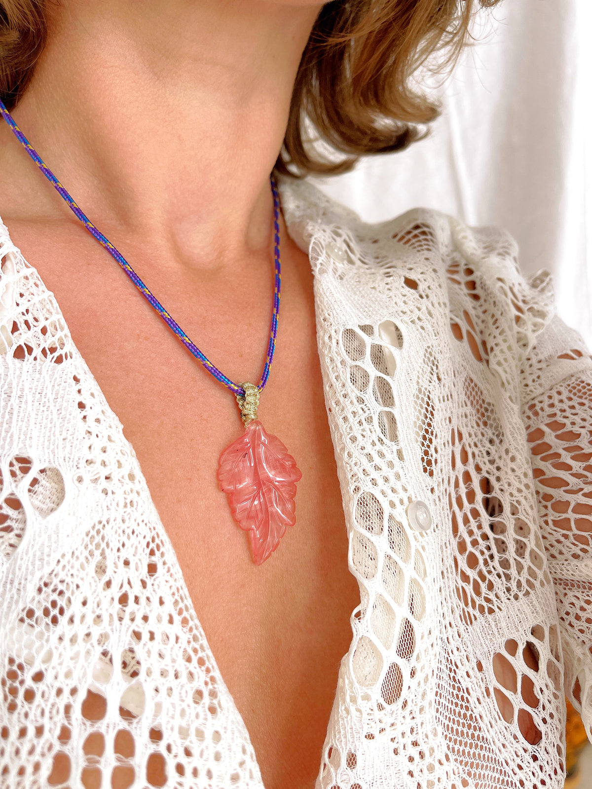 Collier PRUNE - quartz pastèque