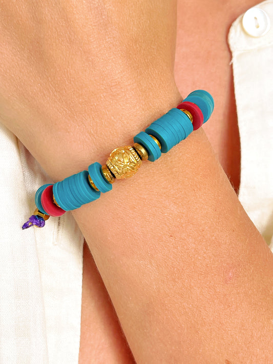 Bracelet POMME - émeraude
