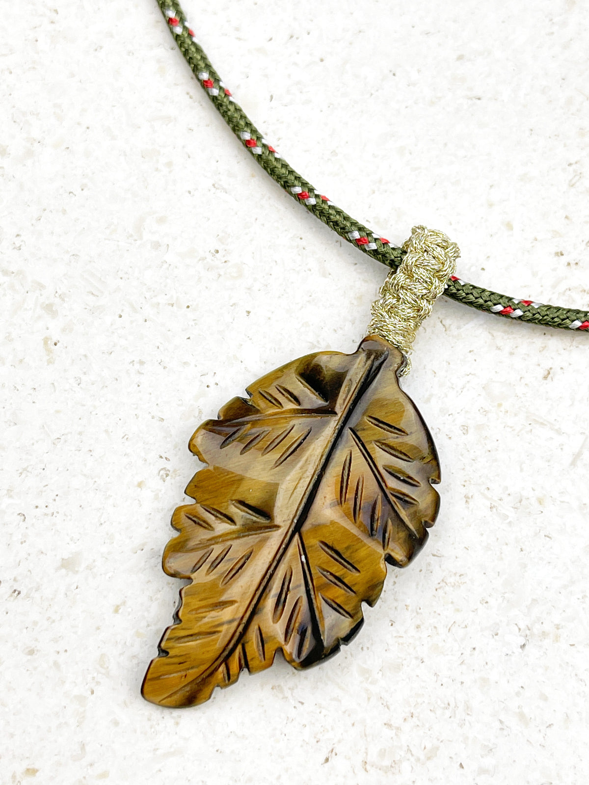 Collier PRUNE - oeil de tigre