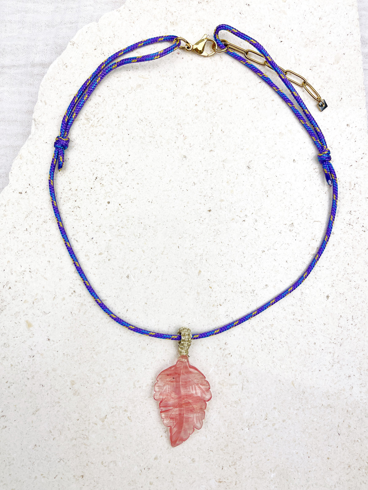 Collier PRUNE - quartz pastèque